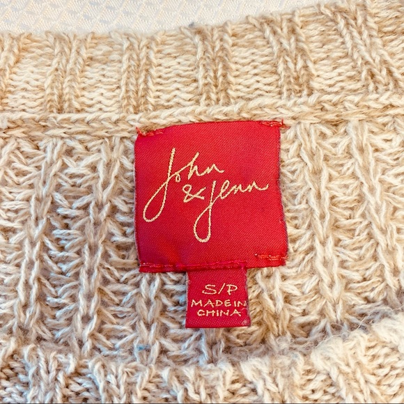 John + Jenn Color Block Lightweight Teal Retro Style Boxy Sweater size Small - Picture 11 of 14